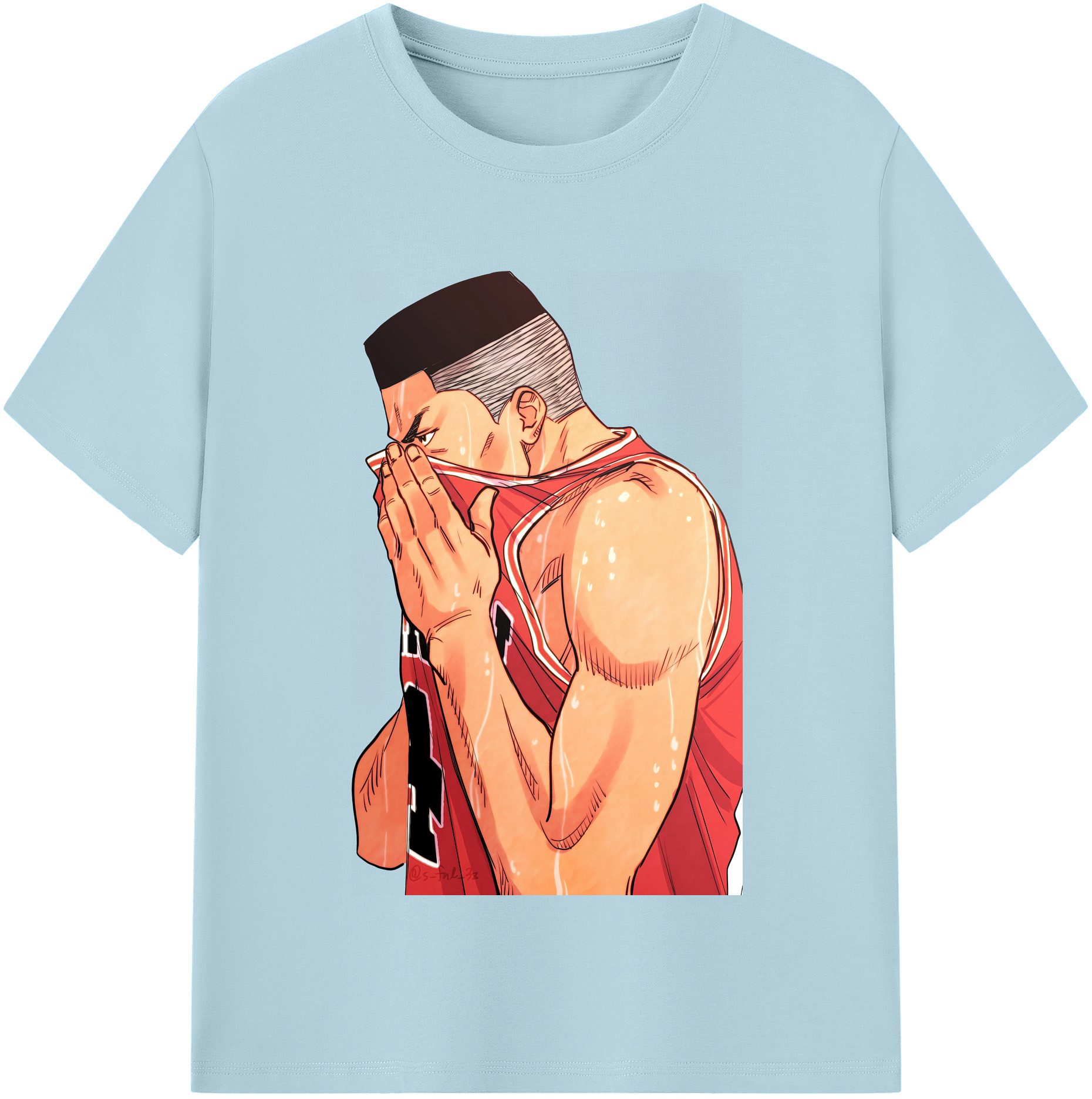 SLAM DUNK／スラムダンク 綿100％半袖Tシャツ（フロントプリント）